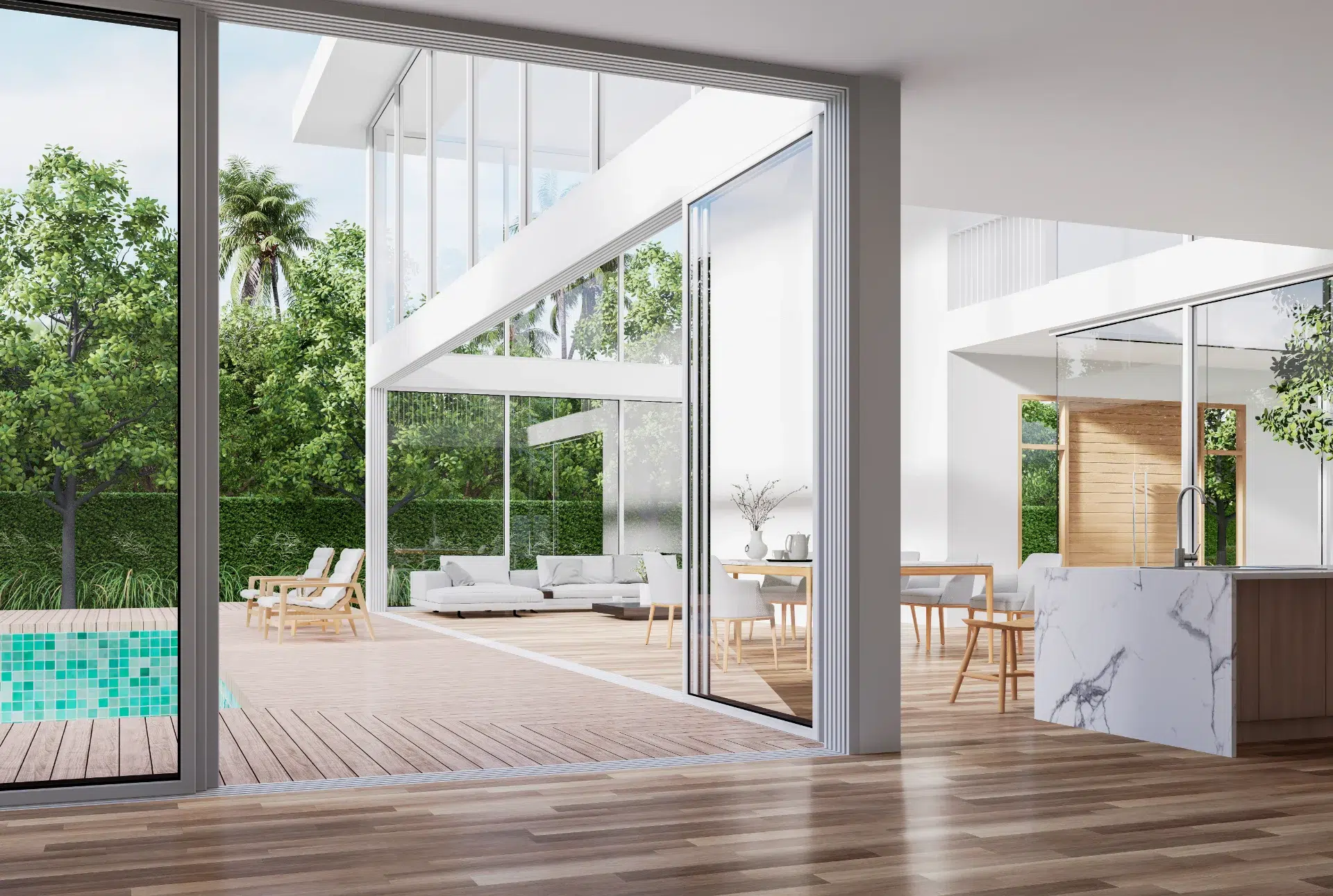VLX 138 Panoramic Sliding Door in Miami Beach, FL | TruePane Windows & Doors - detail 1