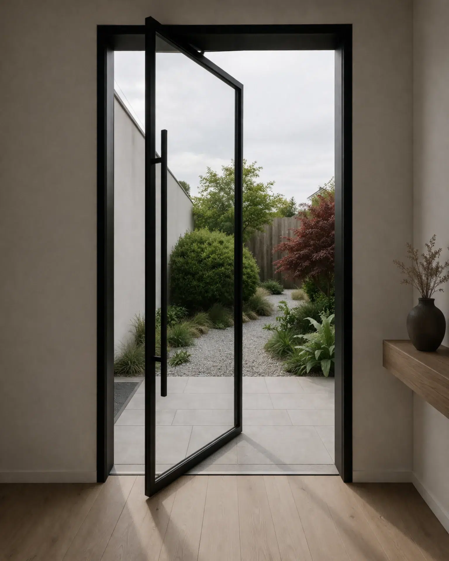 VLX 100 Pivot Door in Miami Beach, FL | TruePane Windows & Doors - detail 1
